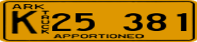Trailer License Plate